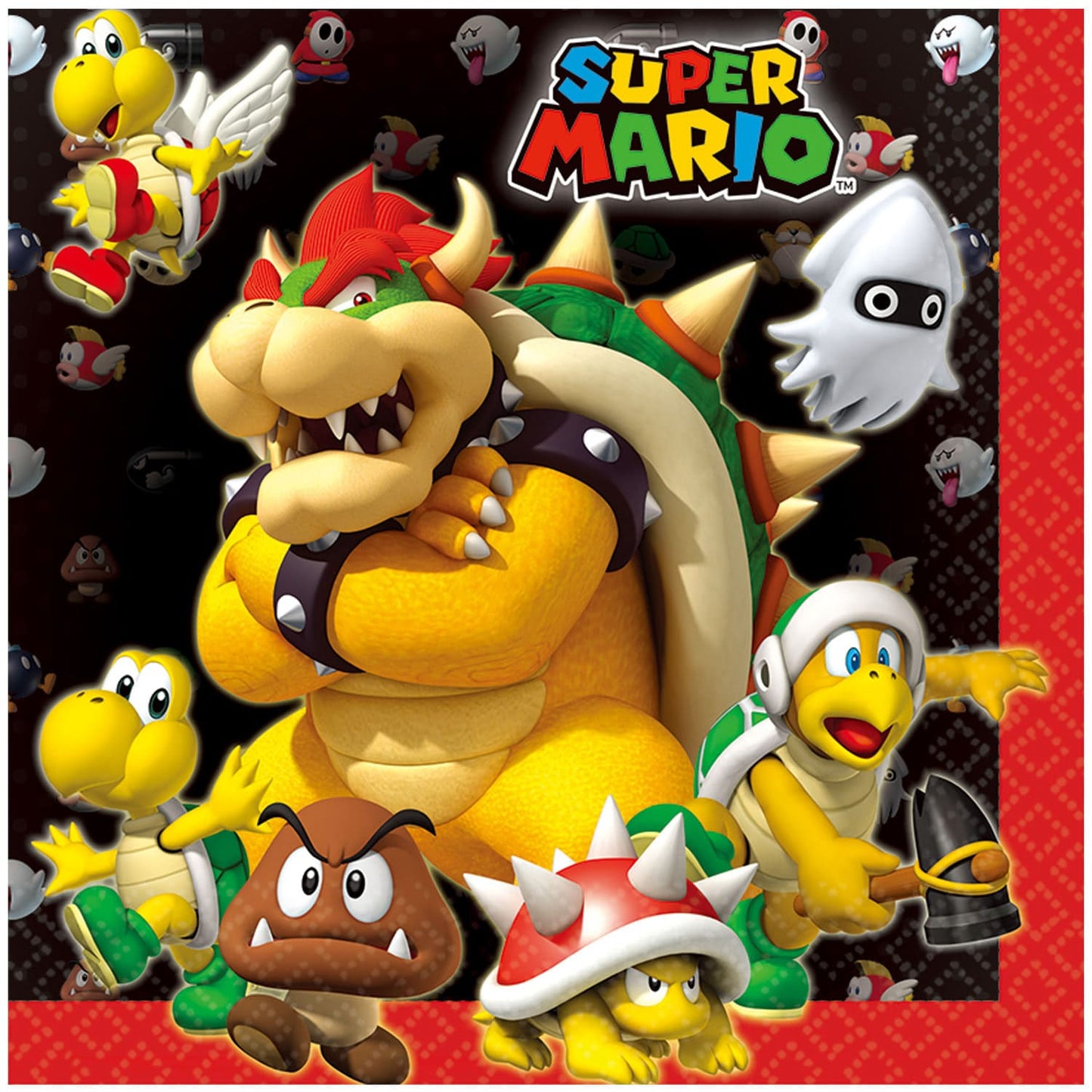 Χαρτοπετσέτες φαγητού 33 εκ Super Mario /20 τεμ