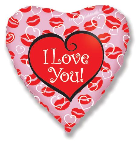 Μπαλόνι φοιλ 18 I love You Lips /46εκ