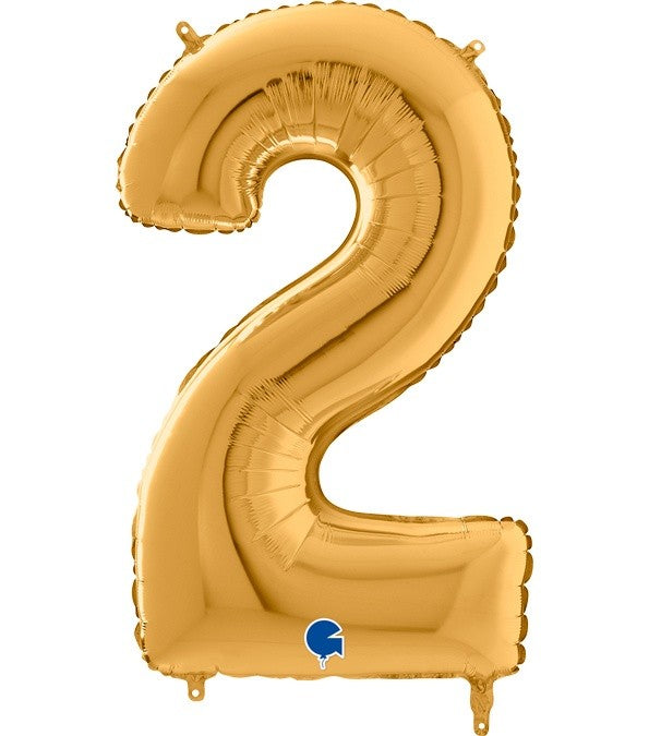 Μπαλόνια Αριθμοί Χρυσό 66 cm – 26″