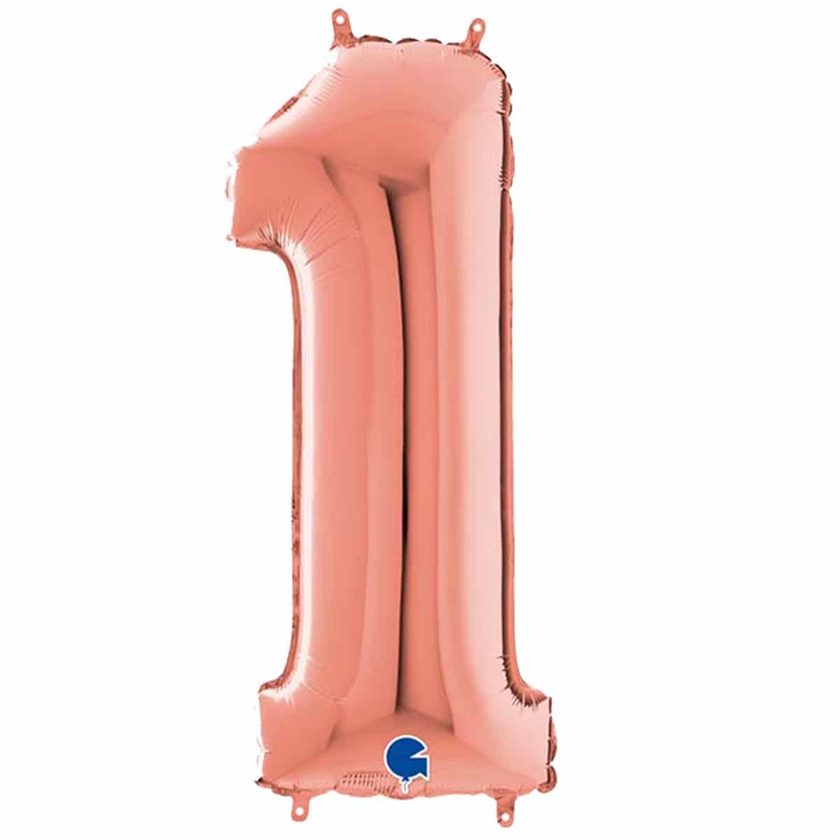 Μπαλόνια Αριθμοί Ροζ Χρυσό 66 cm - 26"