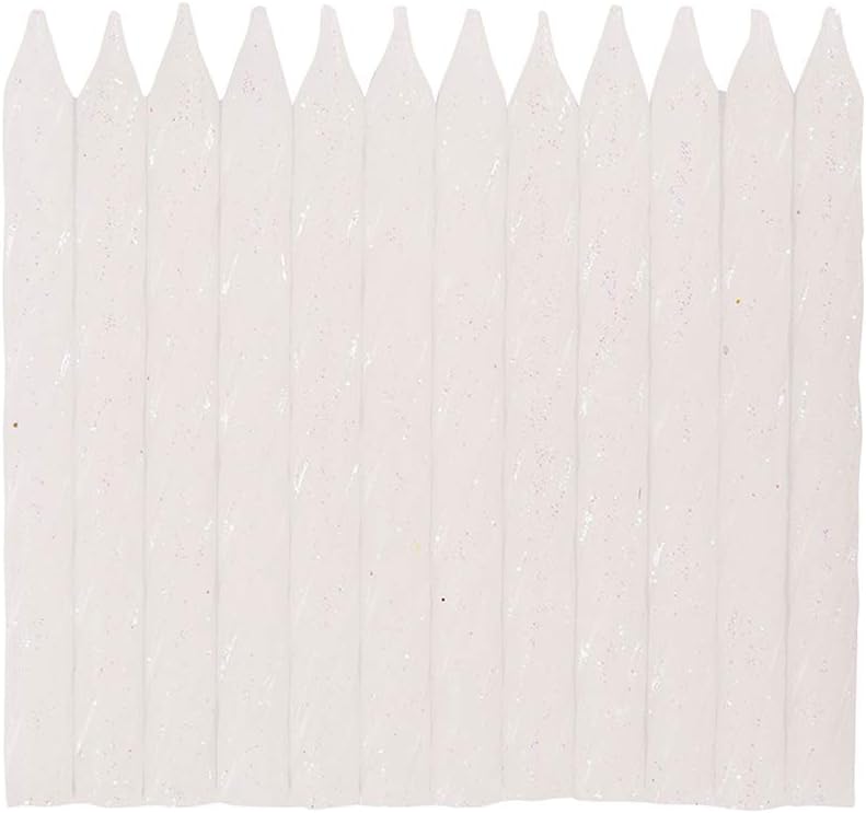 Κεριά Γενεθλίων Σπιράλ Ιριδίζοντα με Glitter 6εκ / 24 τεμ.