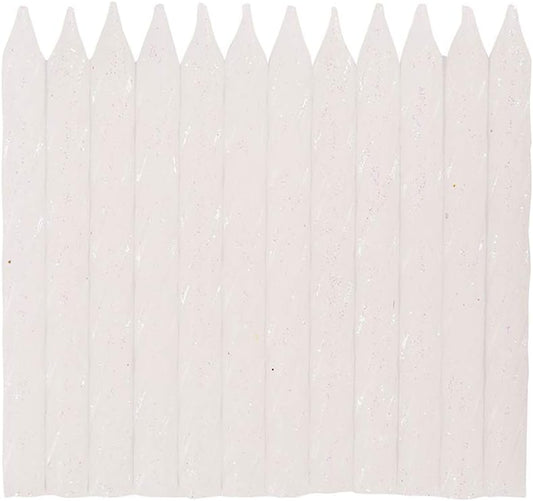 Κεριά Γενεθλίων Σπιράλ Ιριδίζοντα με Glitter 6εκ / 24 τεμ.