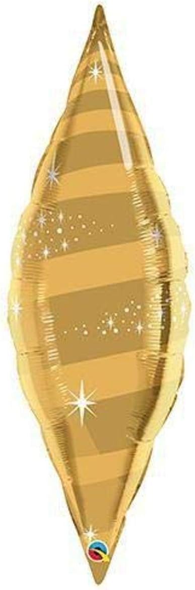 Μπαλόνι φοιλ σχήμα 38 Taper Swirl Χρυσό