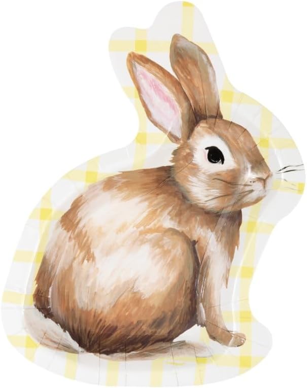 Πιάτα χάρτινα σε σχήμα Λαγού - 21 x 16εκ. / 8 τεμ.