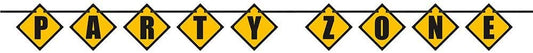 Γιρλάντα Construction Party Zone Block Banner