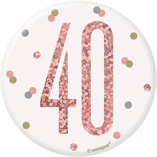 Κονκάρδα 40Birthday  Rose Gold Birthday