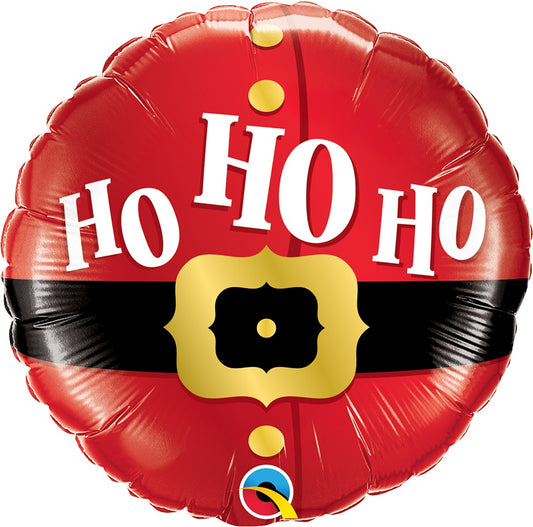 Μπαλόνι Φοιλ 18 Στρογγυλό Ho Ho Ho Santas Belt