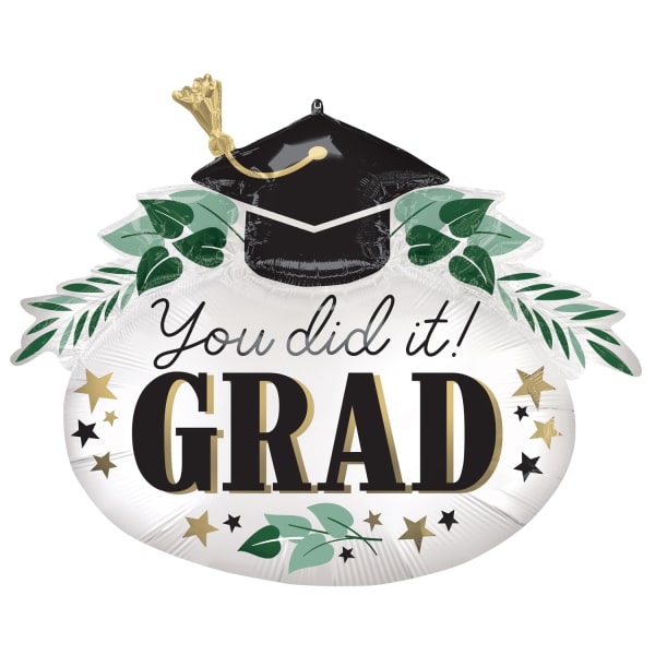 Μπαλόνι Φοιλ Satin You Did It Ivy Grad / 86 εκ x 73 εκ - Καπέλο Αποφοίτησης