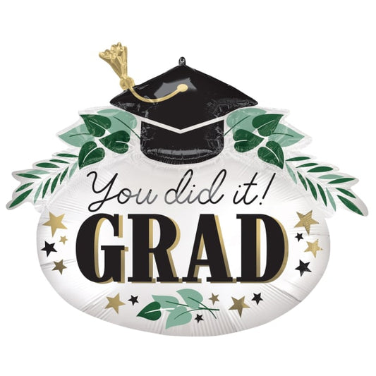 Μπαλόνι Φοιλ Satin You Did It Ivy Grad / 86 εκ x 73 εκ - Καπέλο Αποφοίτησης