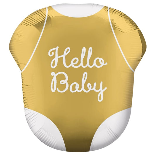 Φοιλ Σχήμα Hello Baby Onesie  / 55εκ Χ 60εκ ύψος