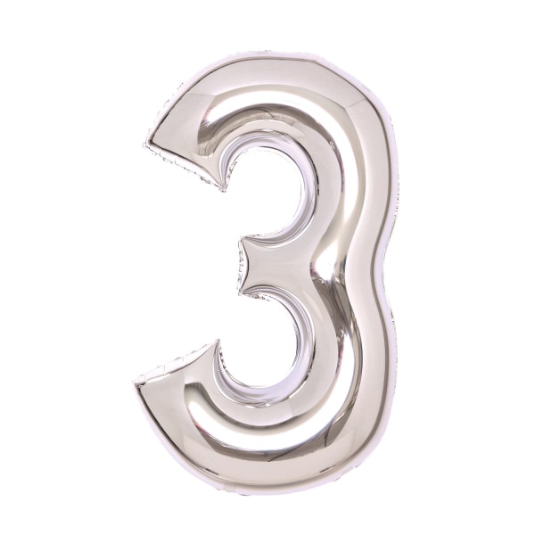 Φοιλ Σχήμα Ασημί  26 Νούμερο 3 / 66εκ ύψος