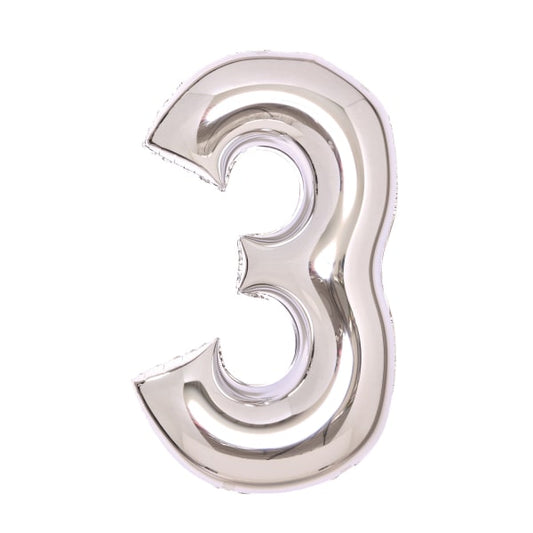 Φοιλ Σχήμα Ασημί  26 Νούμερο 3 / 66εκ ύψος