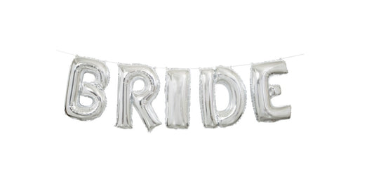 Μπαλόνι Φοιλ 14' Kit Phrase BRIDE Ασημί