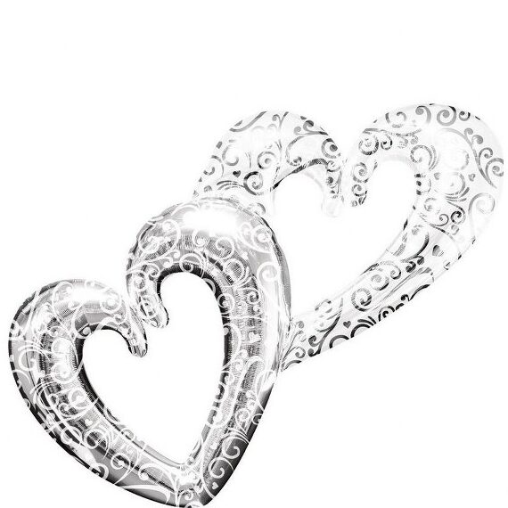 53" Μπαλόνι Entwined Hearts