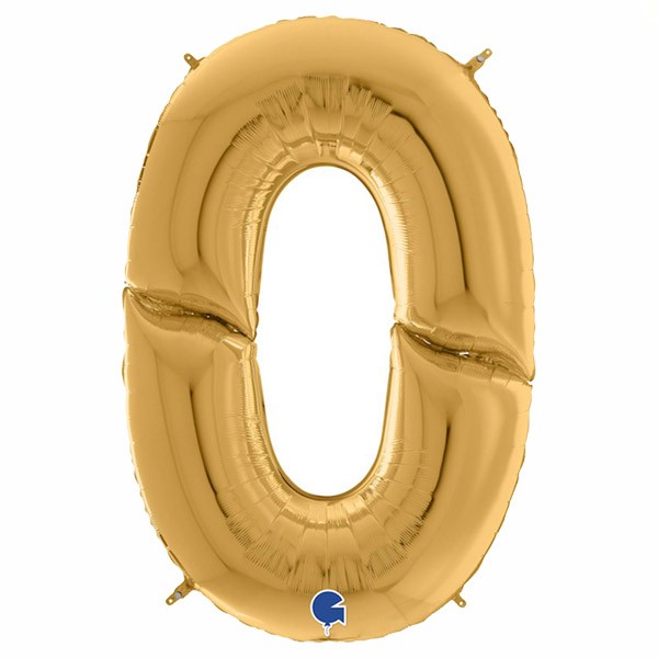Μπαλόνια Αριθμοί Γίγας Χρυσό 163 cm – 64″
