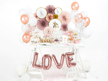 55'' Μπαλόνι φράση Love rosegold