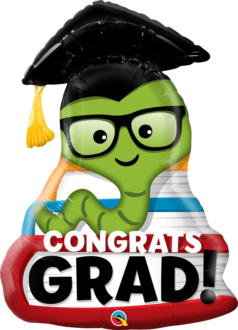 Μπαλόνι Φοιλ Σχήμα Congrats Grad Bookworm