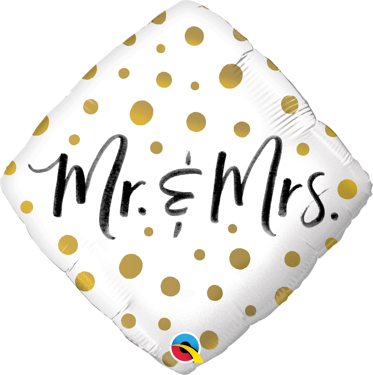 Μπαλόνι Φοιλ 18 Mr. & Mrs. Gold Dots