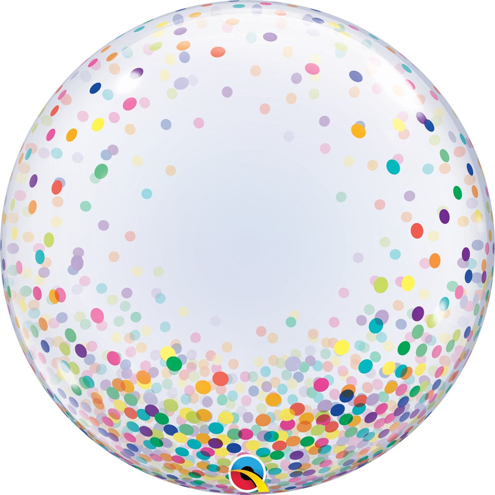 Deco Bubble 24 Colourful Confetti Dots