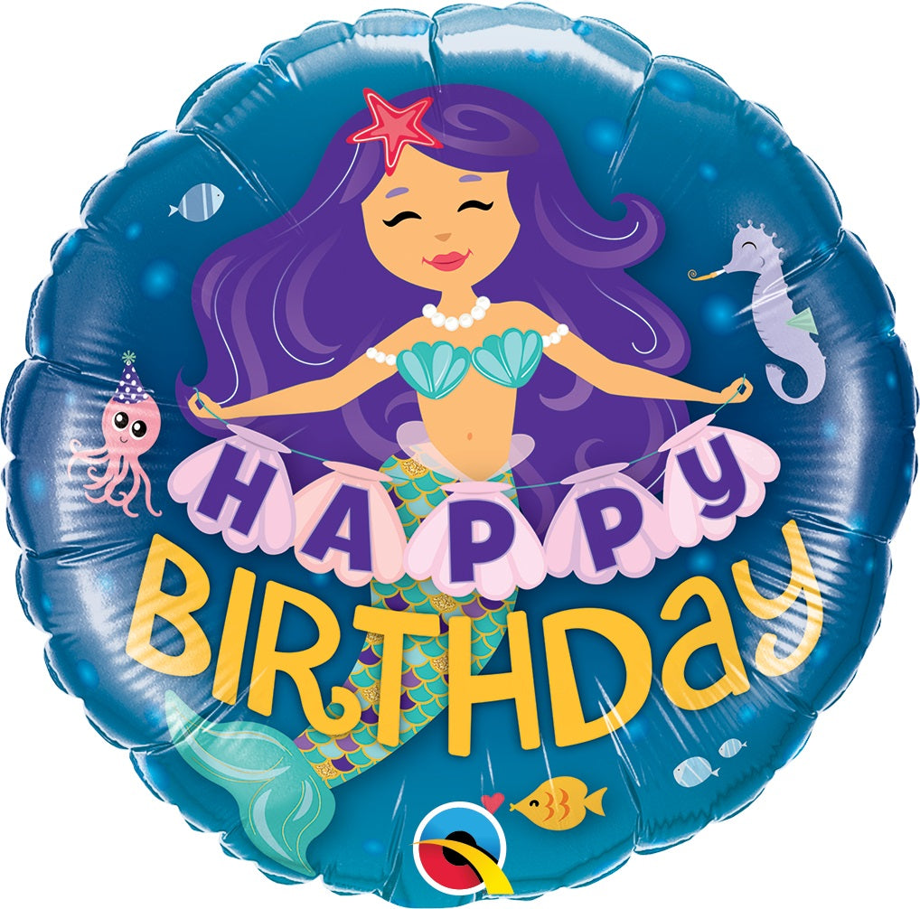 Μπαλ. Φοιλ 18 Birthday Mermaid