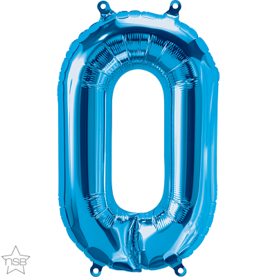 Μπαλόνι Φοιλ Μινι Νούμερο 0 Μπλε 16/ 41εκ.