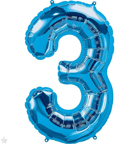 Μπαλόνι Φοιλ 34 Μπλε Νούμερο 3 / 86 εκ