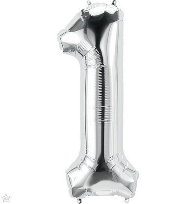 Φοιλ Super Shape Νούμερο 1 Ασημί / 86εκ Ύψος