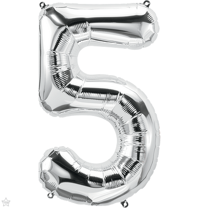 Φοιλ Super Shape Νούμερο 5 Ασημί / 86εκ Ύψος