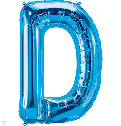 Μπαλόνι Φοιλ Γράμμα  D  Μπλε 34/ 86εκ