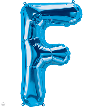 Μπαλόνι Φοιλ Γράμμα  F  Μπλε 34/ 86εκ
