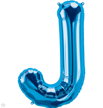 Μπαλόνι Φοιλ Γράμμα  J  Μπλε 34/ 86εκ