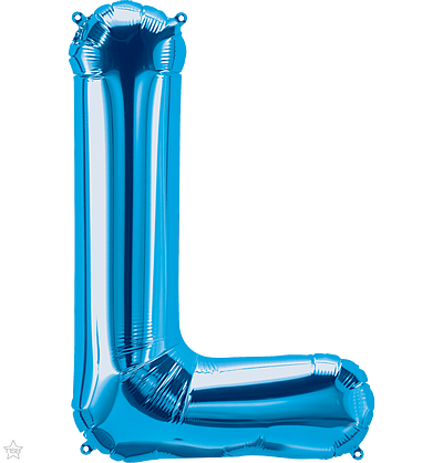 Μπαλόνι Φοιλ Γράμμα  L  Μπλε 34/ 86εκ