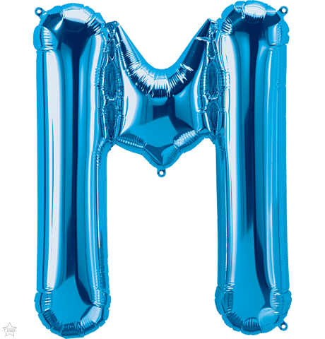 Μπαλόνι Φοιλ Γράμμα  M  Μπλε 34/ 86εκ