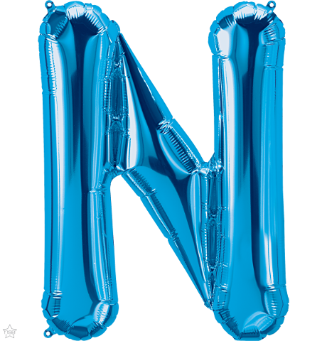 Μπαλόνι Φοιλ Γράμμα  N  Μπλε 34/ 86εκ