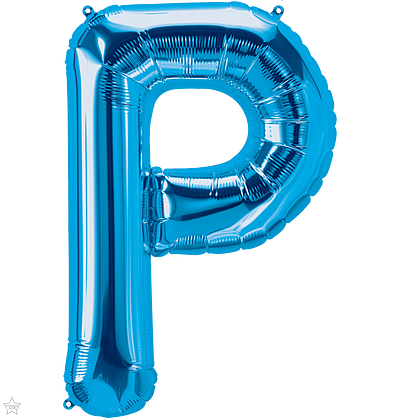 Μπαλόνι Φοιλ Γράμμα  P  Μπλε 34/ 86εκ