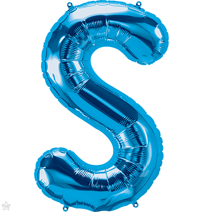 Μπαλόνι Φοιλ Γράμμα  S  Μπλε 34/ 86εκ
