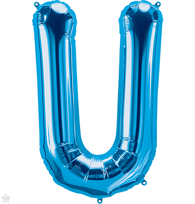 Μπαλόνι Φοιλ Γράμμα  U  Μπλε 34/ 86εκ