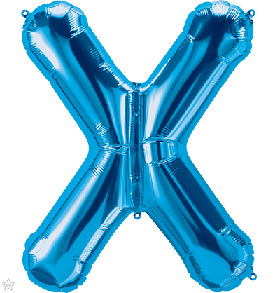 Μπαλόνι Φοιλ Γράμμα  X  Μπλε 34/ 86εκ