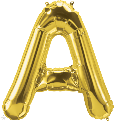 Μπαλόνι Φοιλ Γράμμα  A  Χρυσό 34/ 86εκ