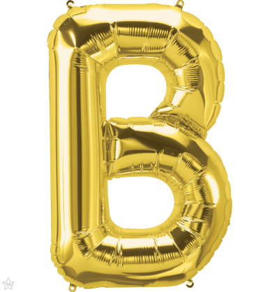 Μπαλόνι Φοιλ Γράμμα  B  Χρυσό 34/ 86εκ