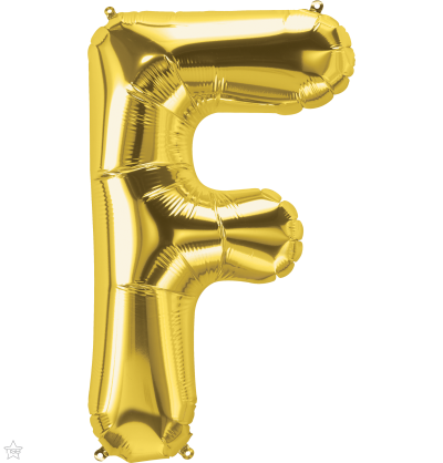 Μπαλόνι Φοιλ Μίνι Γράμμα F Χρυσό