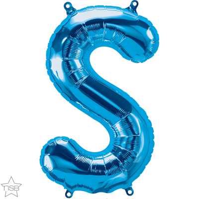Μπαλόνι Φοιλ Μίνι Γράμμα S Μπλε