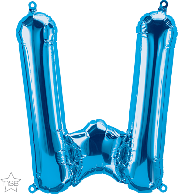 Μπαλόνι Φοιλ Μίνι Γράμμα W Μπλε