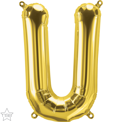 Μπαλόνι Φοιλ Μίνι Γράμμα U Χρυσό