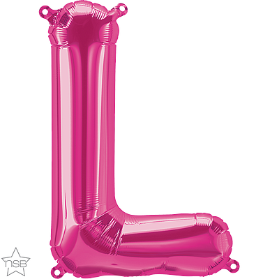 Μπαλόνι Φοιλ Μίνι Γράμμα L Φούξια 41εκ