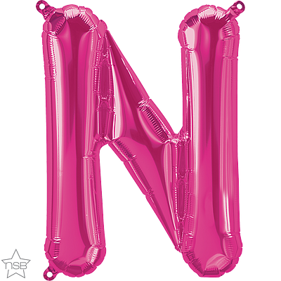 Μπαλόνι Φοιλ Μίνι Γράμμα N Φούξια 41εκ
