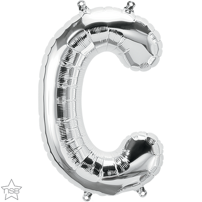 Μπαλόνι Φοιλ Μίνι Γράμμα C Ασημί 41εκ