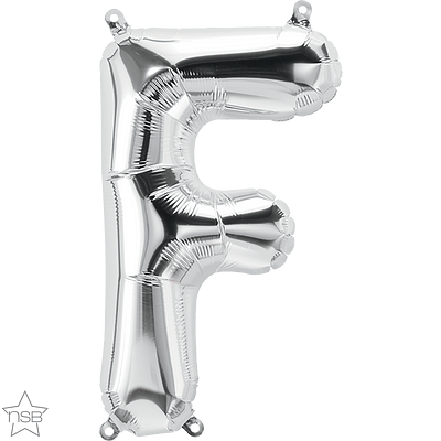 Μπαλόνι Φοιλ Μίνι Γράμμα F Ασημί 41εκ