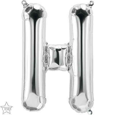 Μπαλόνι Φοιλ Μίνι Γράμμα H Ασημί 41εκ