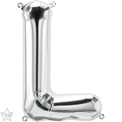 Μπαλόνι Φοιλ Μίνι Γράμμα L Ασημί 41εκ